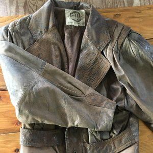 vintage leather jacket